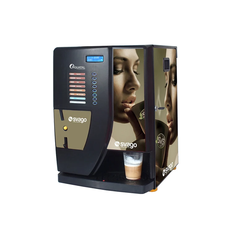 

commercial smart coin operated instant coffee vending machine