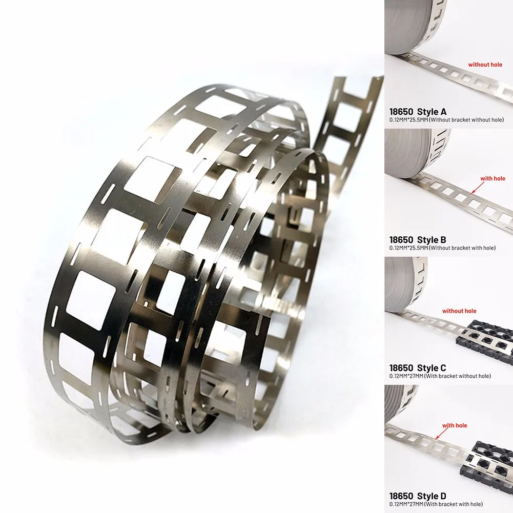 

Nickel Strip Belt 18650Li-ion Battery Plated Steel Nickel Sheet Belt Strip Cell Spot Welding Machine 1m X 27mm X 0.12mm