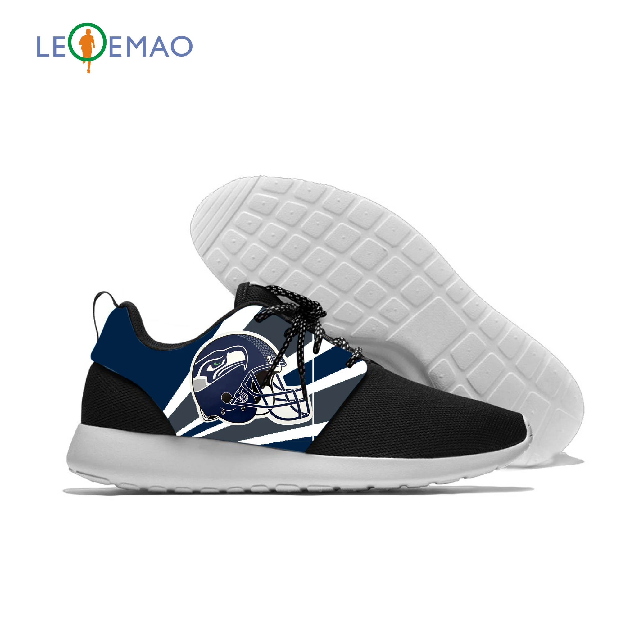 

Unisex Mesh Shoes Boys And Girls Seahawks Big Logo Sports Shoes Mesh Shoes Low Top Sport Seattle Fans Football Sneakers