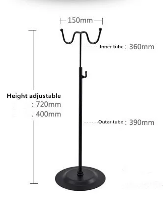 Бесплатная доставка черные металлические регулируемые двухсторонние женские