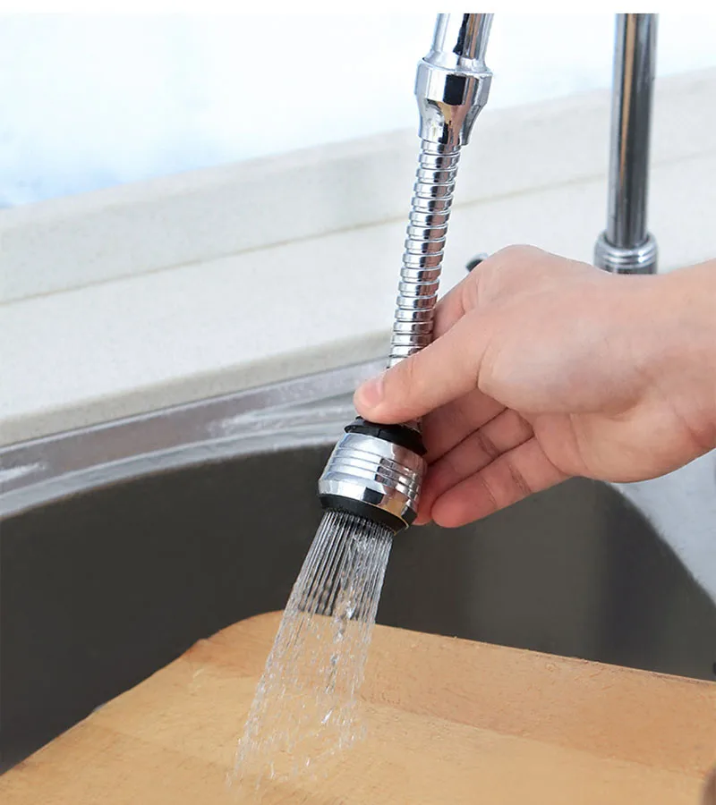 360 градусов Поворотный кран барботер сопло Ванная комната Кухня Регулируемый