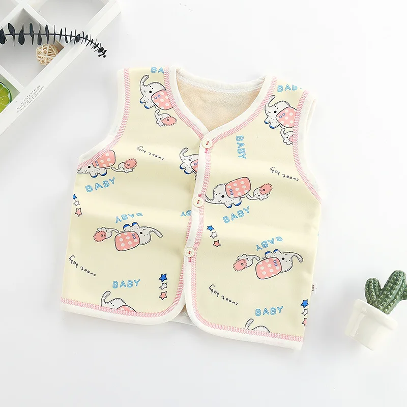 Новый теплый жилет для маленьких мальчиков и девочек на осень зиму хлопковый