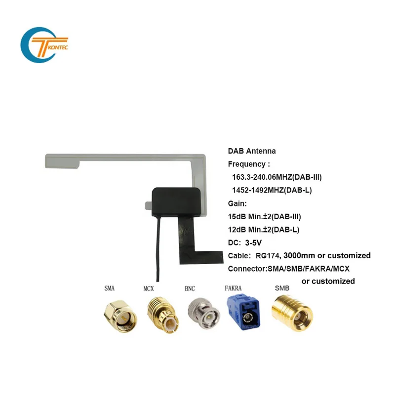 Европейская универсальная DAB цифровая Автомобильная радиоантенна патч Антенна