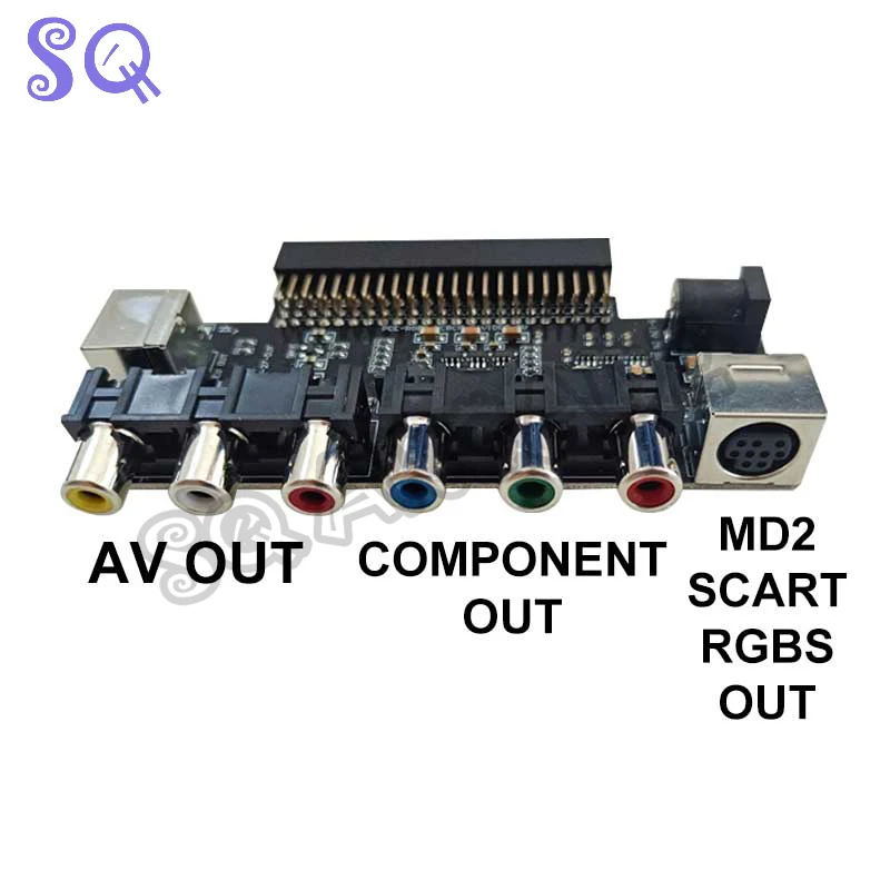 Преобразователь сигнала аудио и видео для SCART/RGBS/компонент/S-VIEO/CBVS Выходная