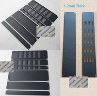 2pcslot steel black blank rack mount panel it server network spacer air vent road case accessory