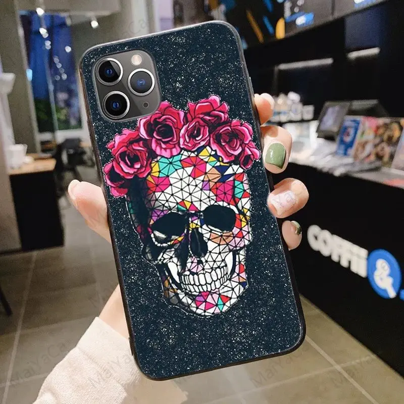 13 MaiYaCa Grim Reaper Череп Скелет Роскошный Гибридный чехол для телефона для iPhone 6S 6plus 7plus 8 8Plus X XS MAX XR 5 5S 11pro max чехол - Цвет: 13
