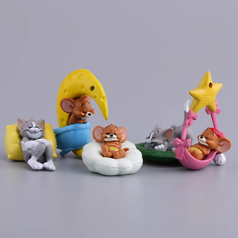 5 шт. Детские Мультяшные игрушки Кот и мышь | Игрушки хобби