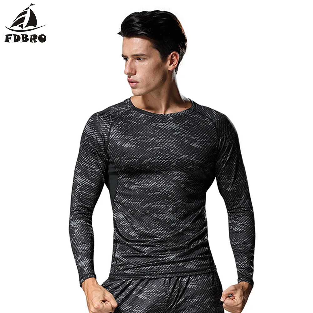 Мужская Спортивная Футболка FDBRO футболка для бега фитнеса баскетбола футбола