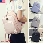Маленький кожаный дорожный рюкзак для девочек, женщин и мужчин, ранец, рюкзак, школьная сумка для ноутбука
