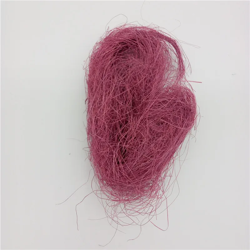 Fuchsia 10 г сизаль природа сизаль деревенский рафия самодельный цветок поделка букет Подарочная коробка Pakage Подарочная обертка гнездо Искусство ремесло новогодний декор - Цвет: Fuchsia