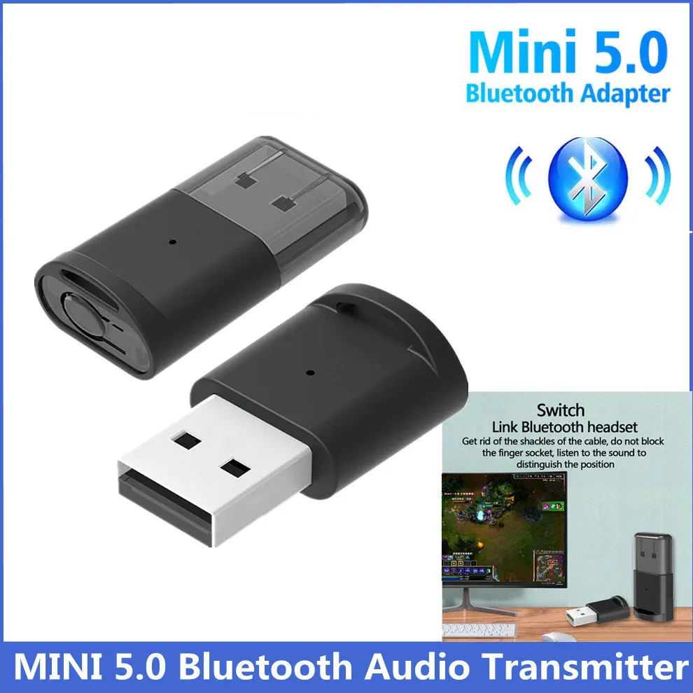 

B53 Bluetooth-передатчик адаптеры BT 5,0 USB беспроводной компьютерный адаптер аудио приемник передатчик Dongles ноутбук наушники