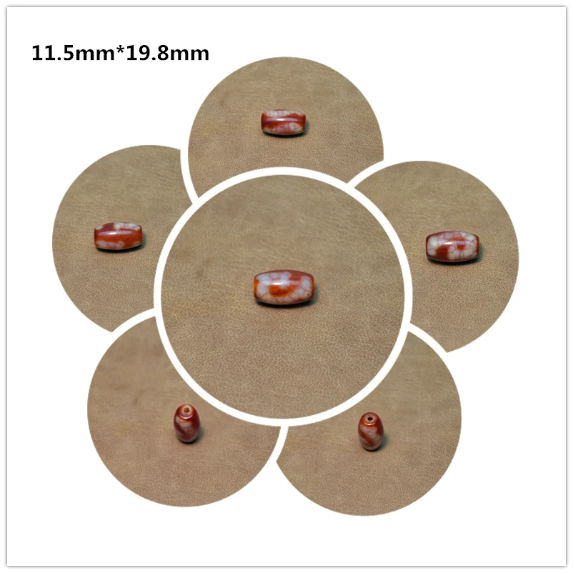 Тибетский красный Агат Дзи Лотос большие мужские 3 глаза Бог богатства