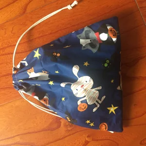 1 шт., хлопковая эко-сумка на шнурке