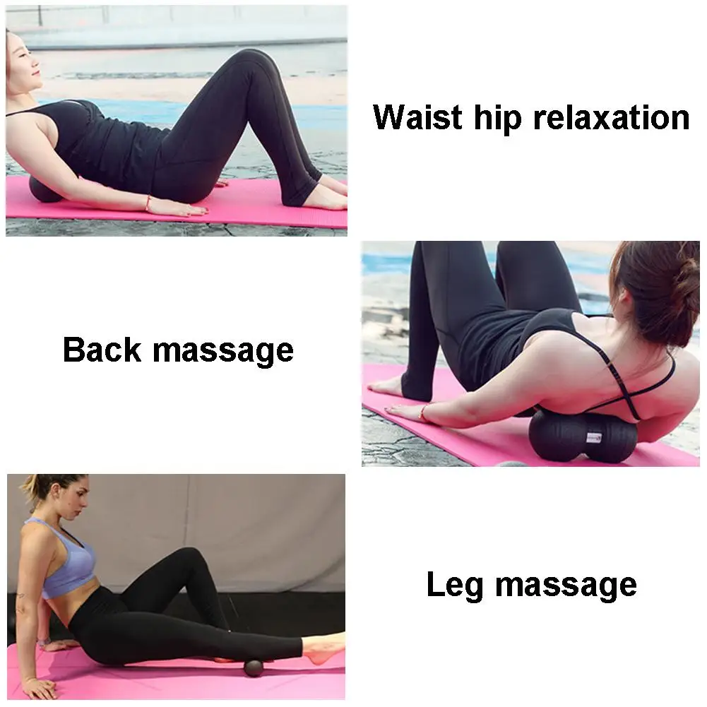 Fitness Peanut Silicone Massage Ball Body Fascia Soft Training Massager For Muscle Relieve Relaxing Gym Exercise Equipment | Спорт и