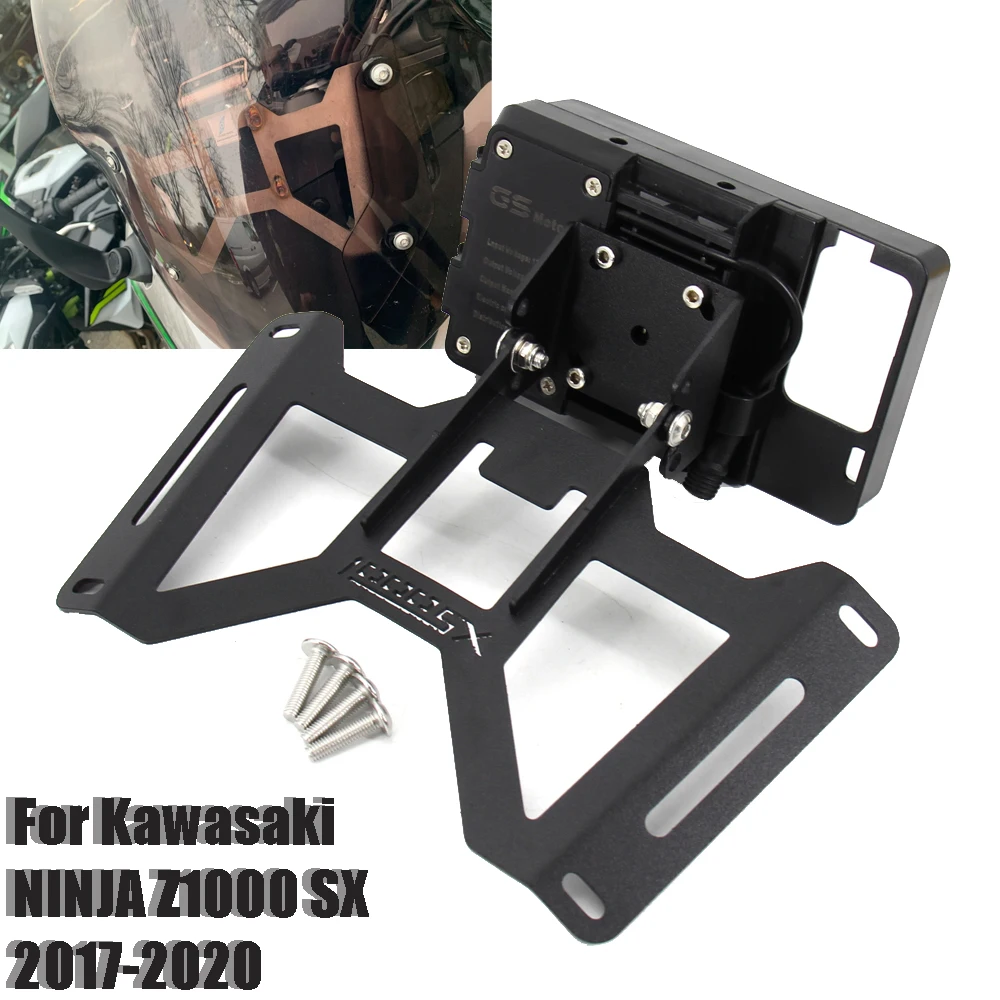Мотоцикл навигационный Кронштейн мобильный телефон USB зарядка для Kawasaki NINJA z1000 SX