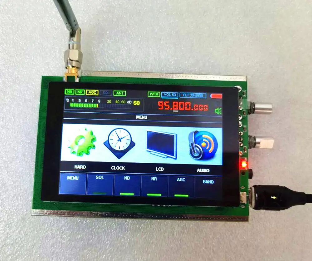 50 кгц 200 МГц Малахит DSP SDR радио Malahit HAM приемник + 3 5 &quotсенсорный ЖК STM32H7|Аксессуары