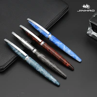jinhao 156 gift metal calligraphy sky blue silver fountain pen