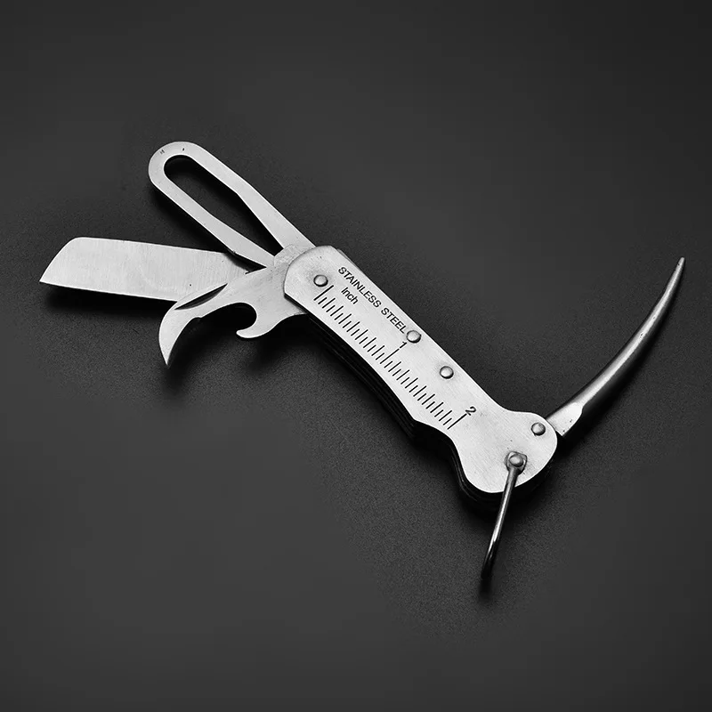 

Stainless Steel Pocket Knife Multifunctional Combination Tool Outdoor Pocket Tool