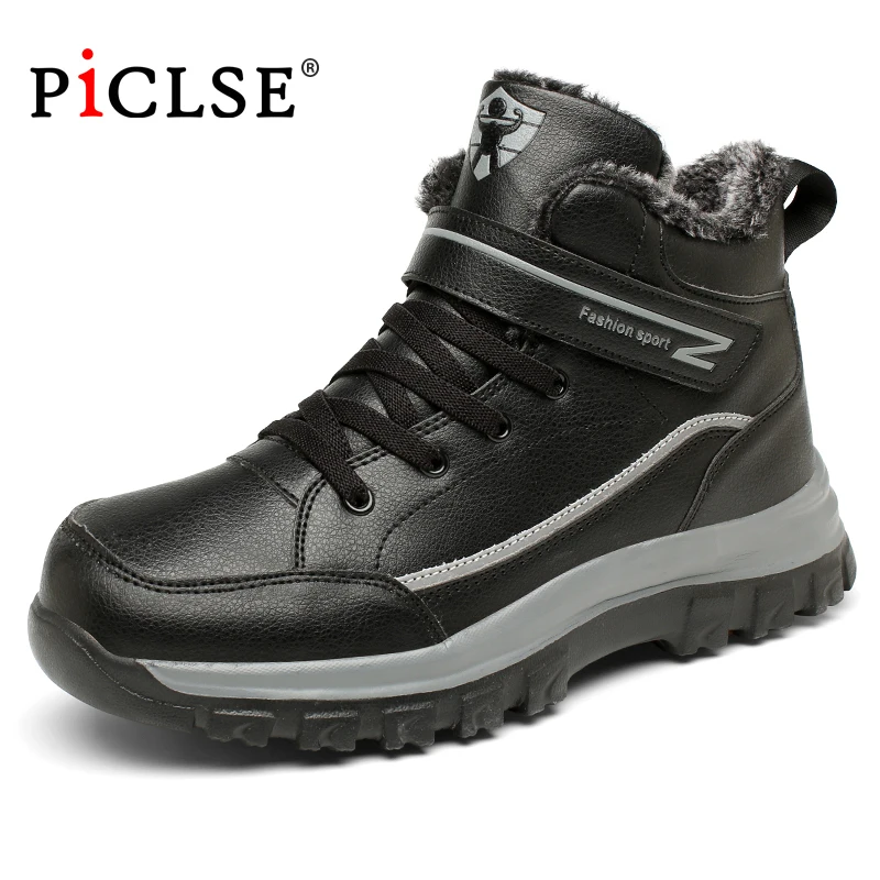 

Plus size 35-46 Winter Men Boots High Quality Ankle Boots for Men Snow Boots Waterproof Outdoor Boots Men Women Botas Hombre