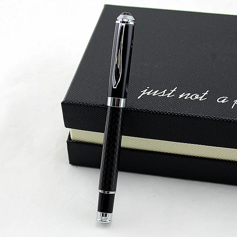 Роскошная шариковая ручка 126 высокого качества черного и серебряного цвета 0 5 мм