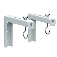 1pair wall mounted hanging heavy duty metal l bracket projector screen with hook