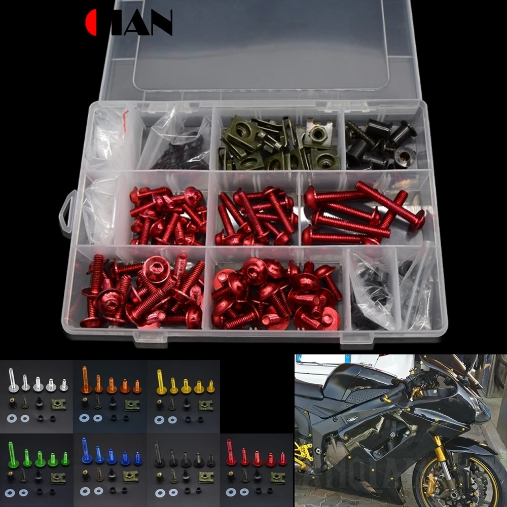 

Universal Motorcycle Fairing Screws Bolts Kit For Aprilia CAPANORD 1200 Rally ETV1000 DORSODURO 1200 750 FALCO SL1000 MANA