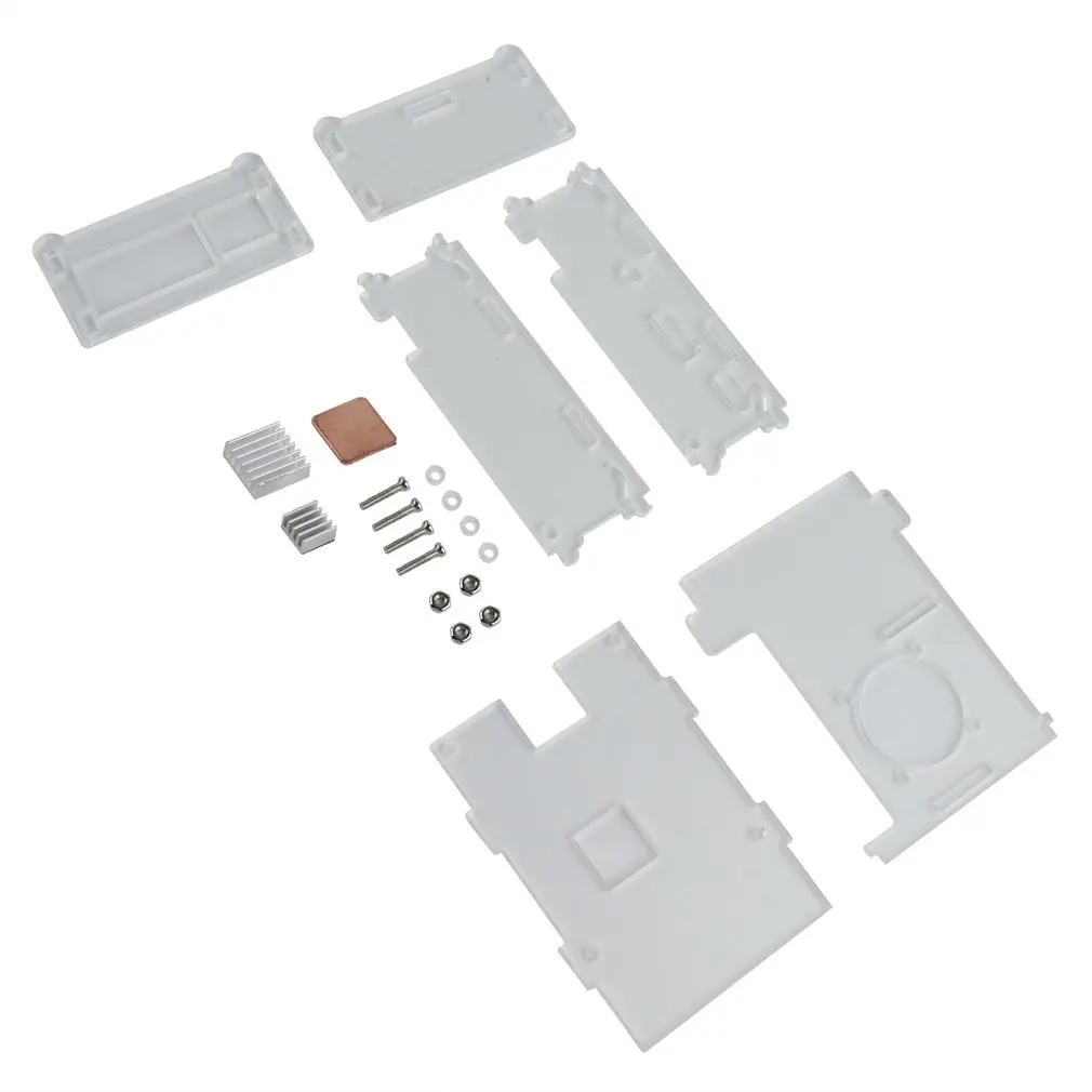 Raspberry Pie 3b + тип 1 ГБ акриловый прозрачный чехол с теплоотводным корпусом оболочка