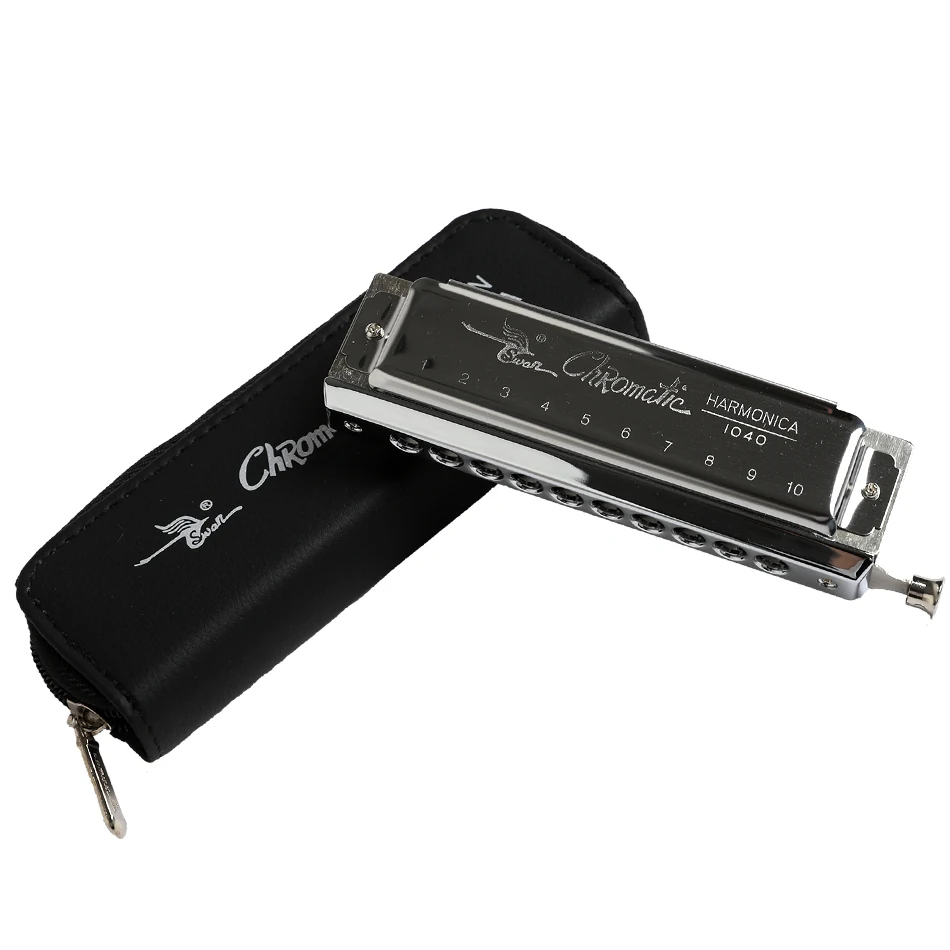Новинка гармоника Лебедь хроматический Блюз Гармоника C Ключ с 10 отверстиями 40