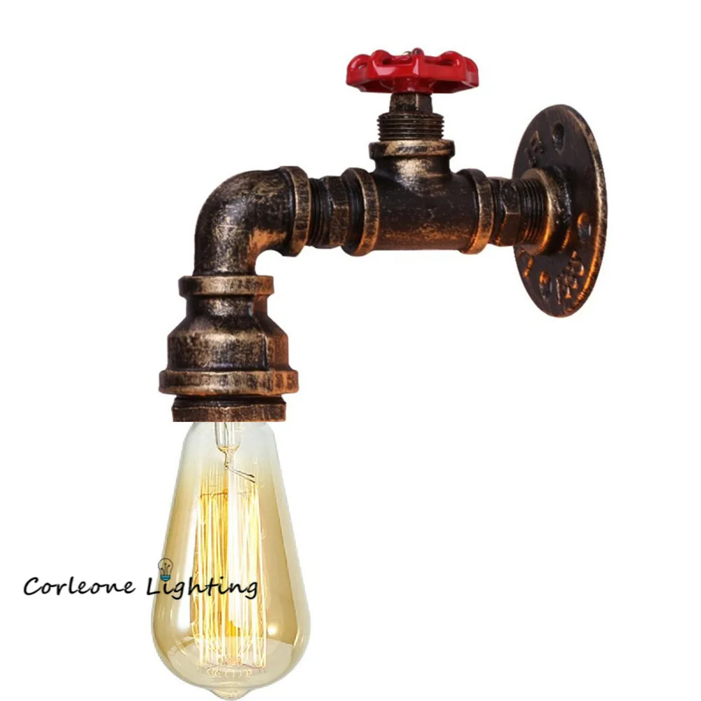 

E27 Faucet Wall Lamp American Loft Style Wall Light Restaurant Cafe Beside Lamp Vintage Industrial Wall Sconce Light Fixture