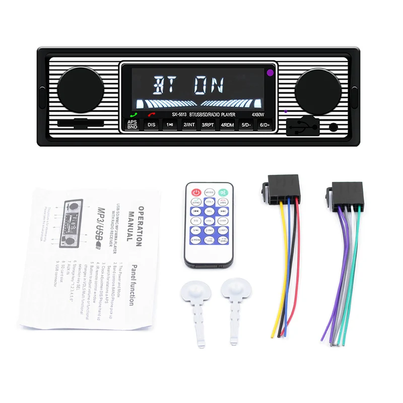 Bluetooth радио MP3 музыкальный плеер USB AUX автомобильное стерео аудио FM ЖК-экран NJ88 |