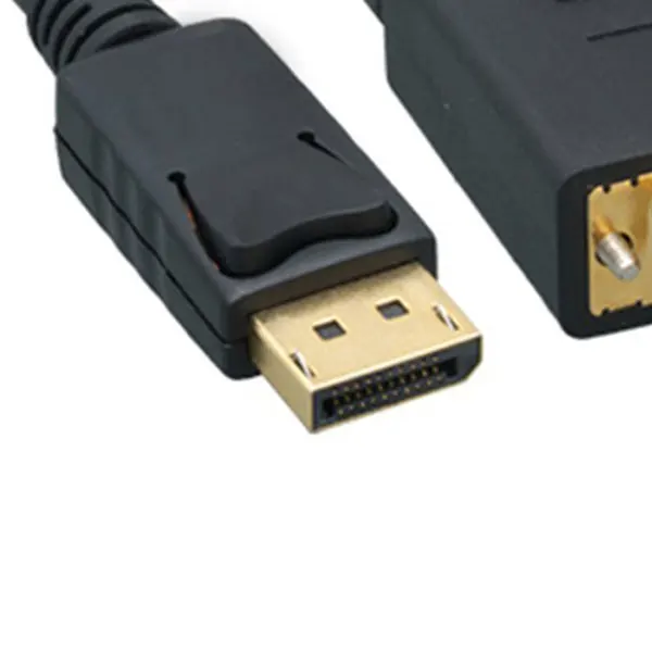 2 м дисплей к DVI кабель Позолоченный штекер кабели DVI-D 24 + 1 Pin адаптер