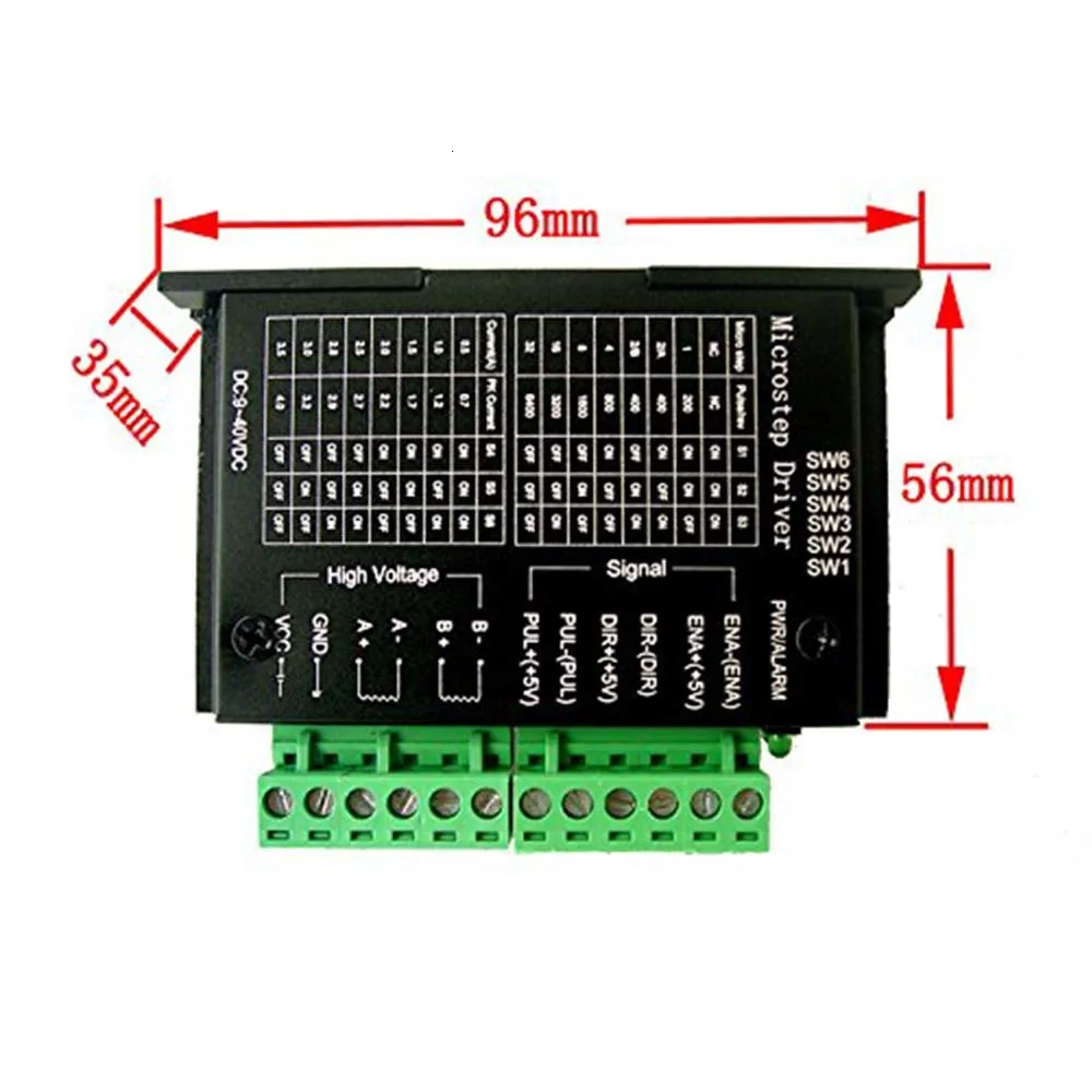42/57/86 TB6600 4A 42 V DC роутер деревянный двигатель шаговый драйвер 32 сегмента