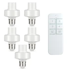 Держатель лампы 1235 * E27, беспроводной пульт дистанционного управления, основание для лампы, переключатель включениявыключения, держатель розетки, диапазон 40 м, умное устройство с дистанционным управлением, 100  240 В