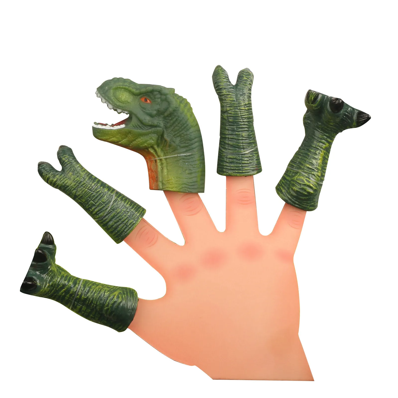FUN LITTLE TOYS 5 PCs Animal Bath Finger Puppets Dinosaur Figure Toys Anime Action Figures Creative Tricky | Игрушки и хобби