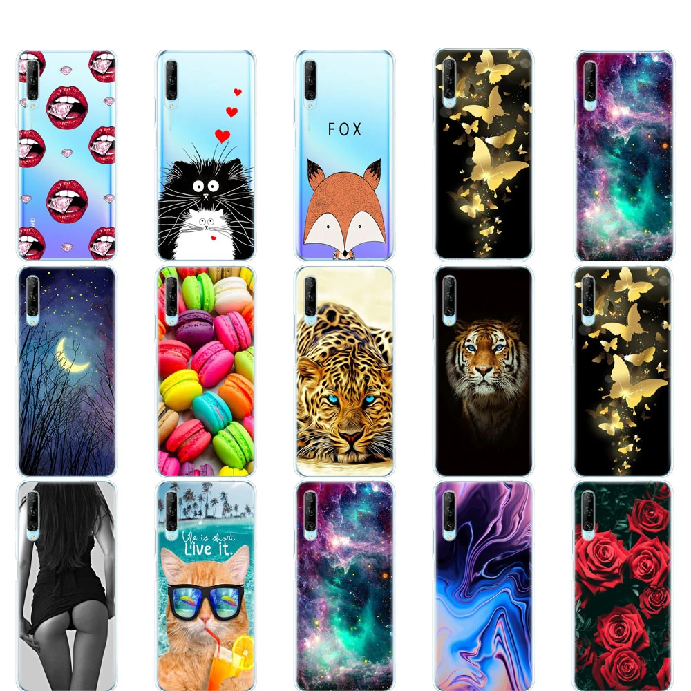 for huawei y9s phone case on huawei y9 S back cover bumper etui coque silicone tpu soft full protection shockproof