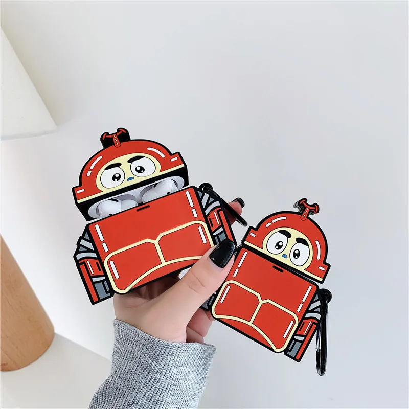 

Kabutack Beetle Cartoon Case for AirPods Pro Cute Cover Silicone Bluetooth Earphone Protective Case for Apple Airpods 1 2 Anime