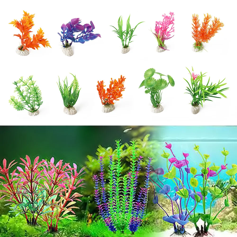 Аквариум с травой орнамент Искусственный искусственные растения для