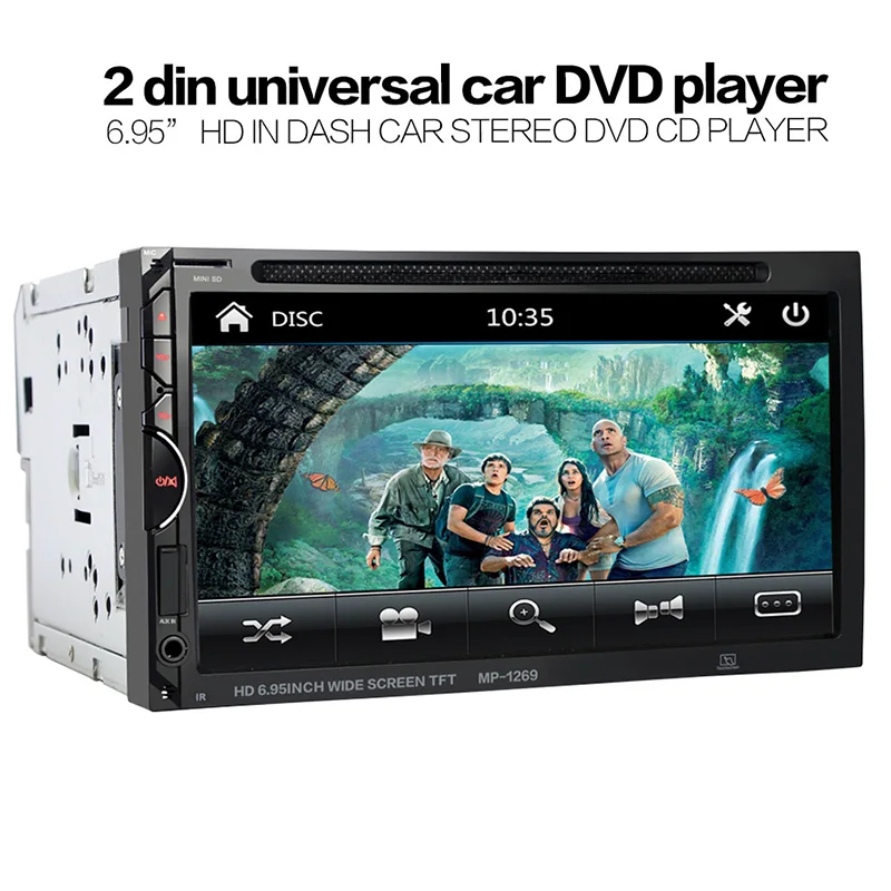 TOSPRA 2 Din универсальный автомобильный Радио мультимедийный плеер HD сенсорный