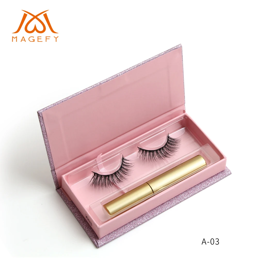 Популярные 3D норковые ресницы 100% безжалостные магнитные магнитная подводка для