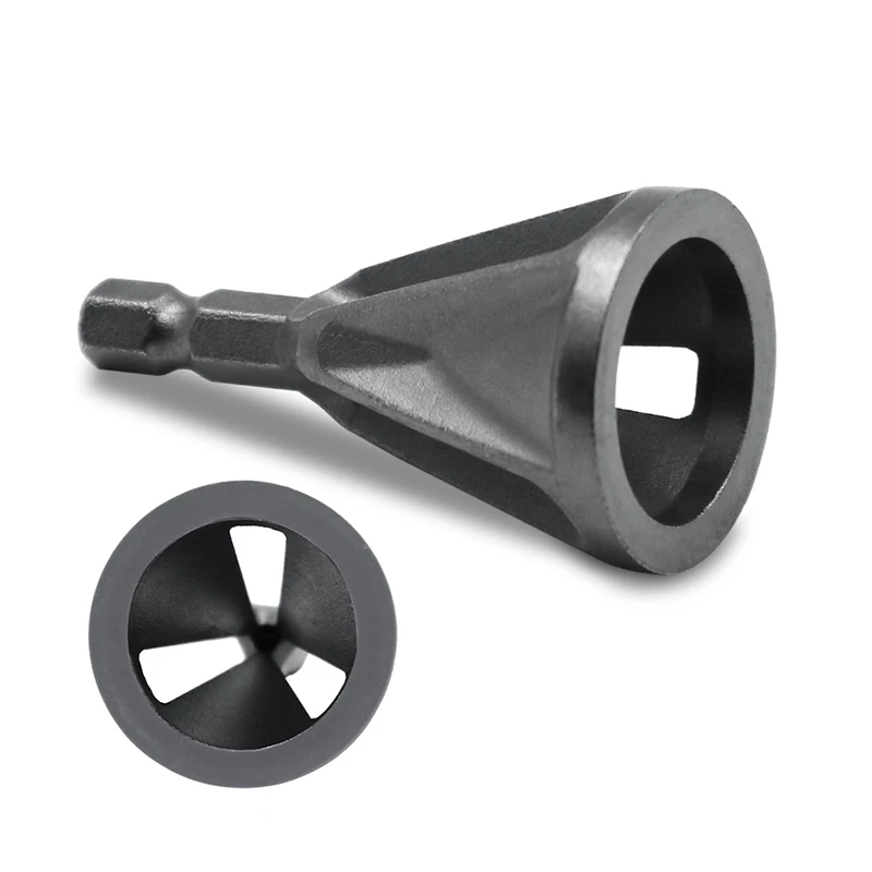 Stainless Steel Triangle Shank Deburring External Chamfer Tool Drill Bit Bolt Rebar Burr Removal For Metal Drilling |