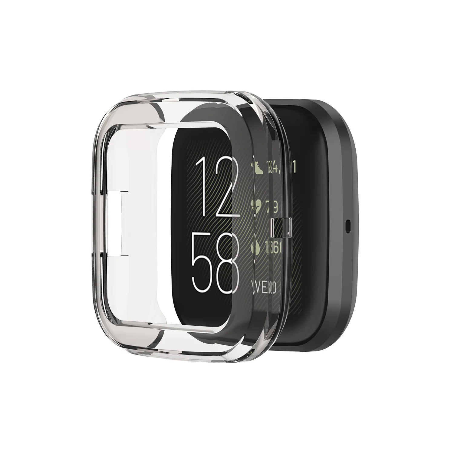 Мягкий ТПУ прозрачный силикон чехол для Fitbit Versa 2 Smartwatch защитный корпус Versa2 сменные часы аксессуары