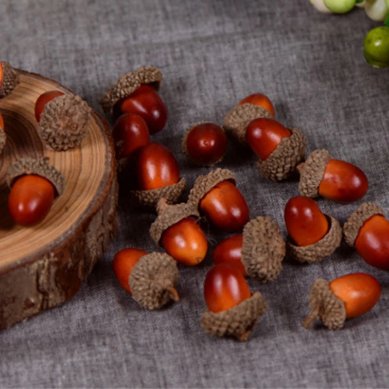 20 шт 3 см пенопластовые сосновые шишки мини искусственный пенопласт фрукты и