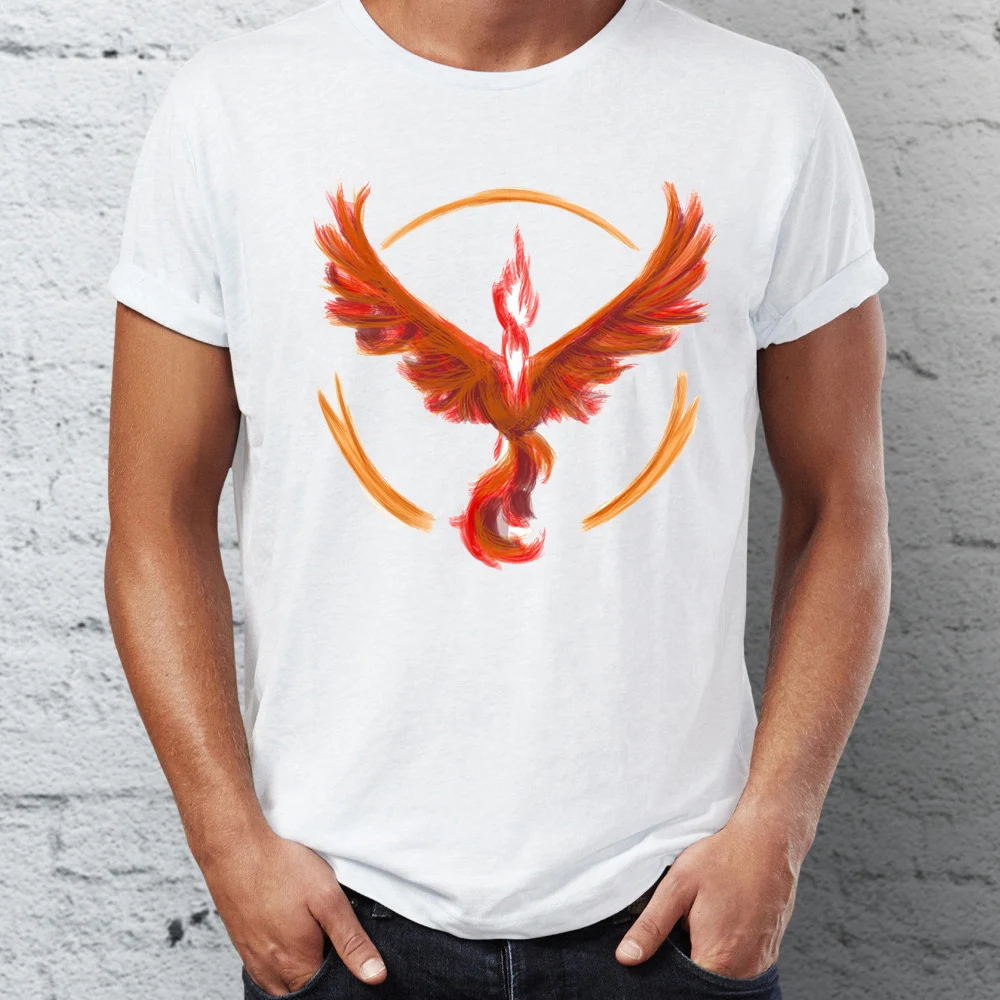 Мужская футболка с логотипом pok mon Go Team Instinct Mystic and Valor игровая коротким рукавом