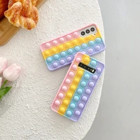 suitable for samsung s21ultra note10 9 mobile shell creative rainbow bubble shell silicone note20 cover funda s20 plus 10 9plus