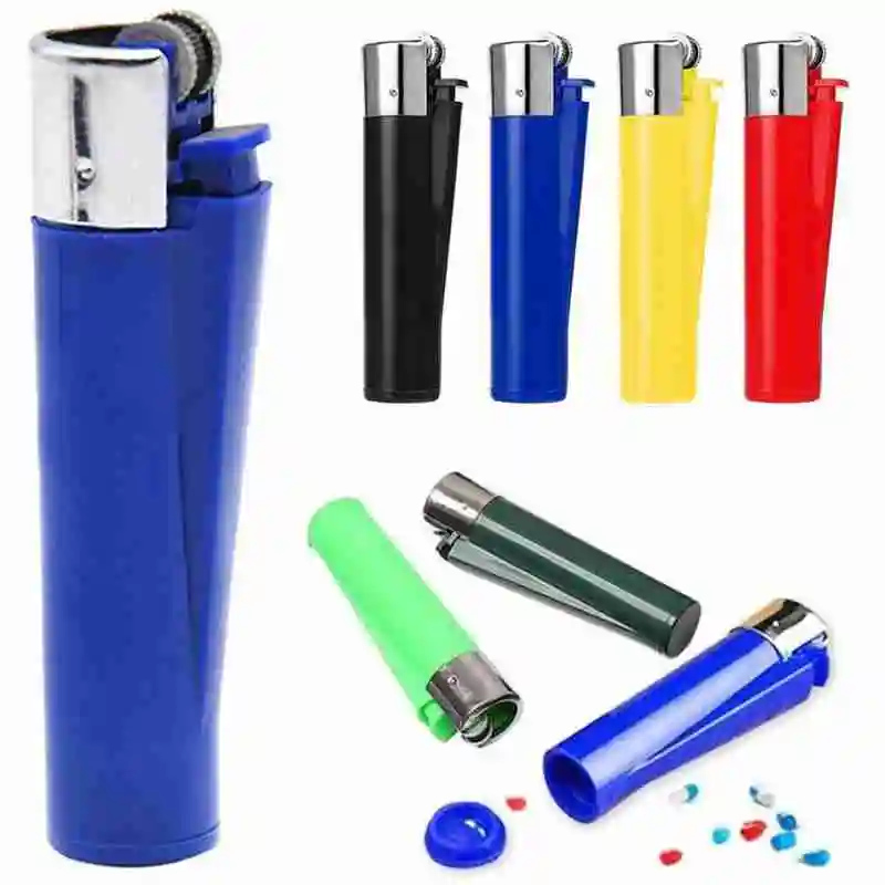 Скрытая коробка для таблеток секретная зажигалка Зажигалка контейнер хранения