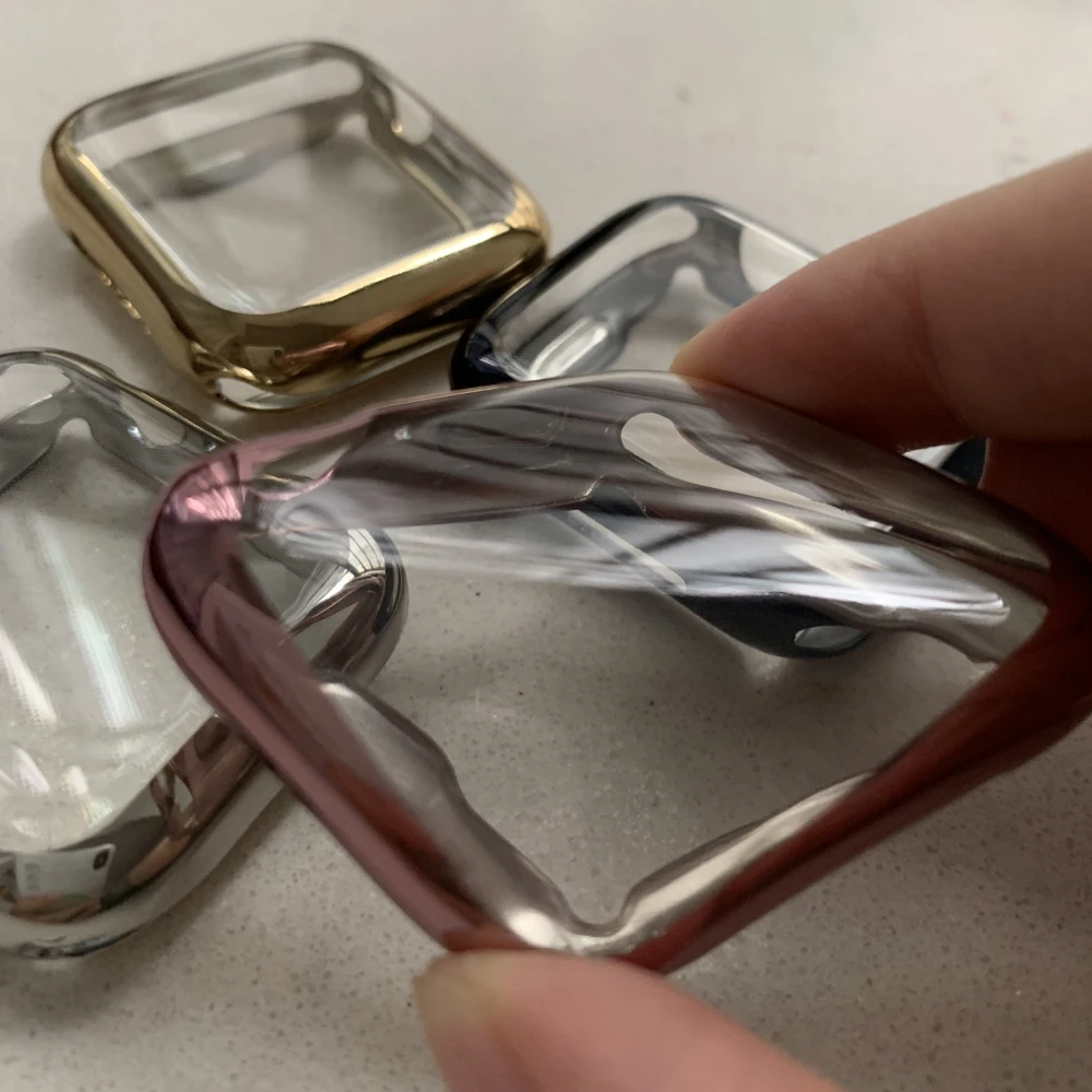 Ультратонкий Мягкий тонкий чехол для Apple Watch ТПУ 40 мм 44 серии 5 4 защитный iWatch 4|Часы