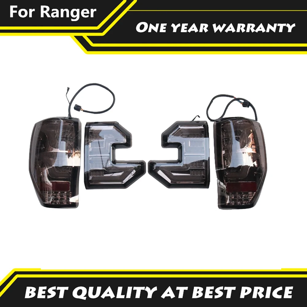 

Задний фонарь 4 шт., копченый черный Задний фонарь, подходит для Ranger T6 T7 T8 PX1 PX2 PX3 MK1 MK2 Wildtrak XLT 2012-2021, задний фонарь для внедорожника