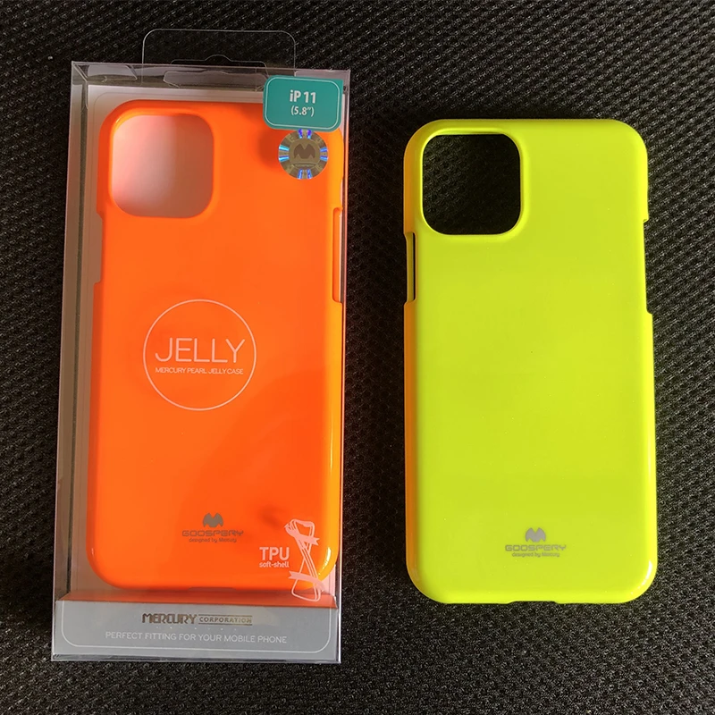 Меркурий натуральная Goospery флуоресцентный Желейный чехол для iPhone 6 6s 7 8 Plus X XS XR Xs Max 11 11PRO 11 Pro Max