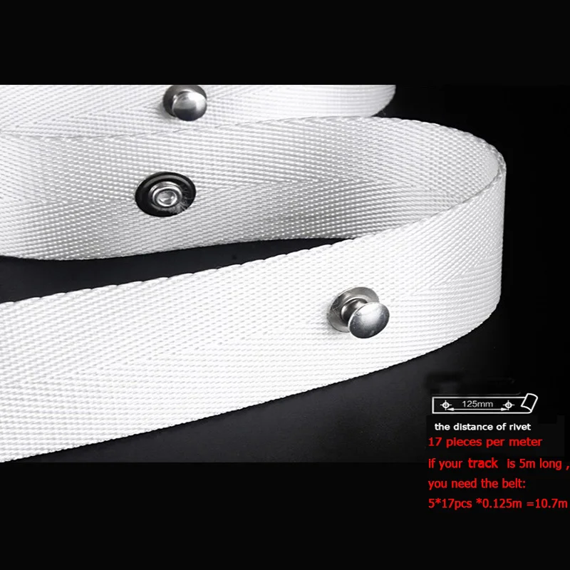 S-тип занавес-волна аксессуары ремень из полиэфирной ткани для s-типа занавес-волна моторизованный электрический занавес