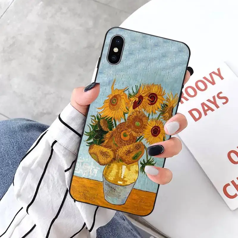 

Van Gogh pintura Phone Case for iPhone 11 12 pro XS MAX 8 7 6 6S Plus X 5S SE 2020 XR mini